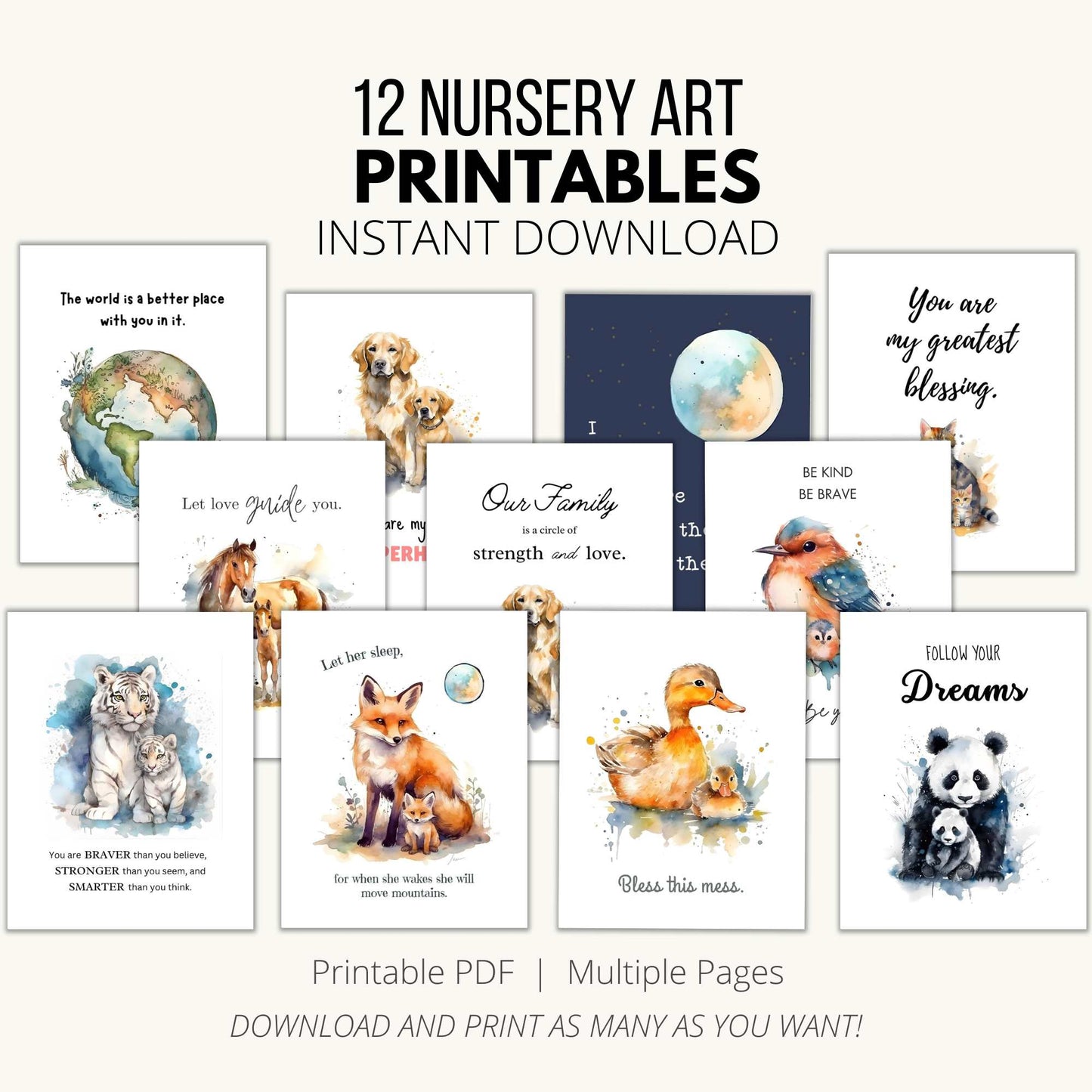 12 Nursery Art Printables