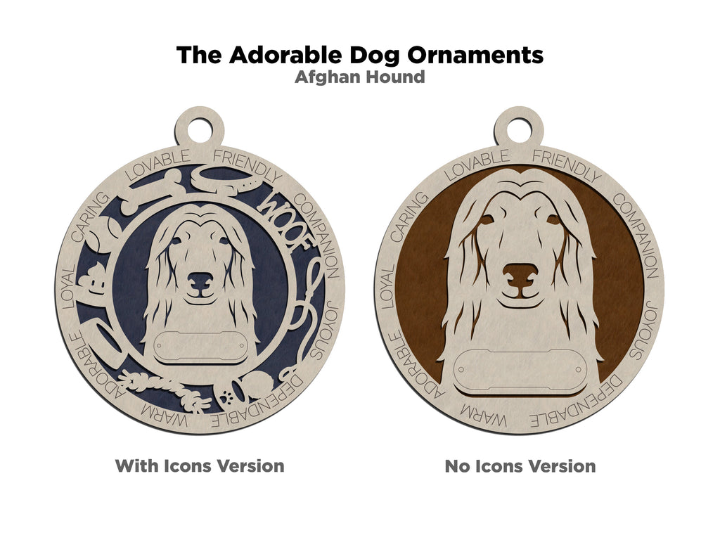 Personalized Adorable Dog Wood Ornament - Volume 2