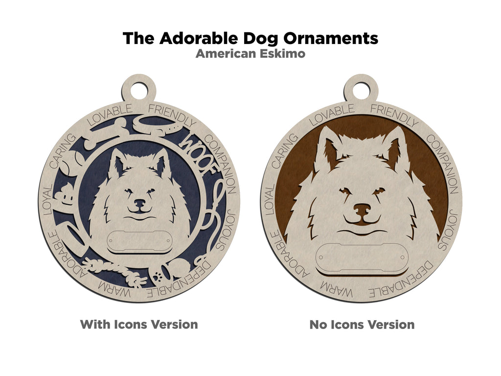 Personalized Adorable Dog Wood Ornament - Volume 1