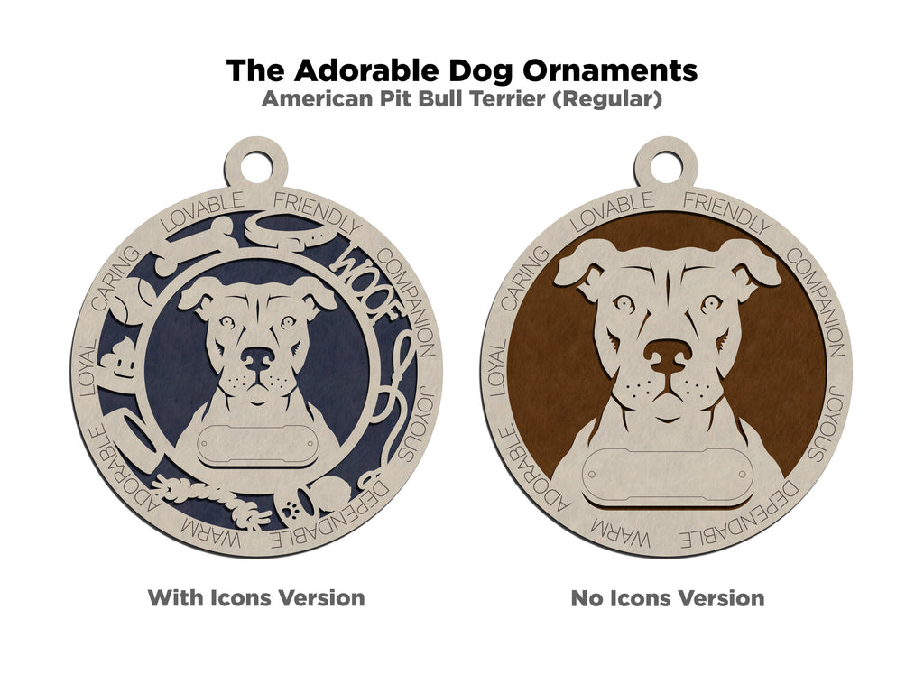 Personalized Adorable Dog Wood Ornament - Volume 2