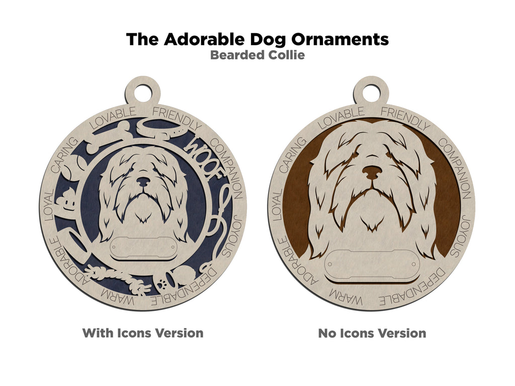 Personalized Adorable Dog Wood Ornament - Volume 2