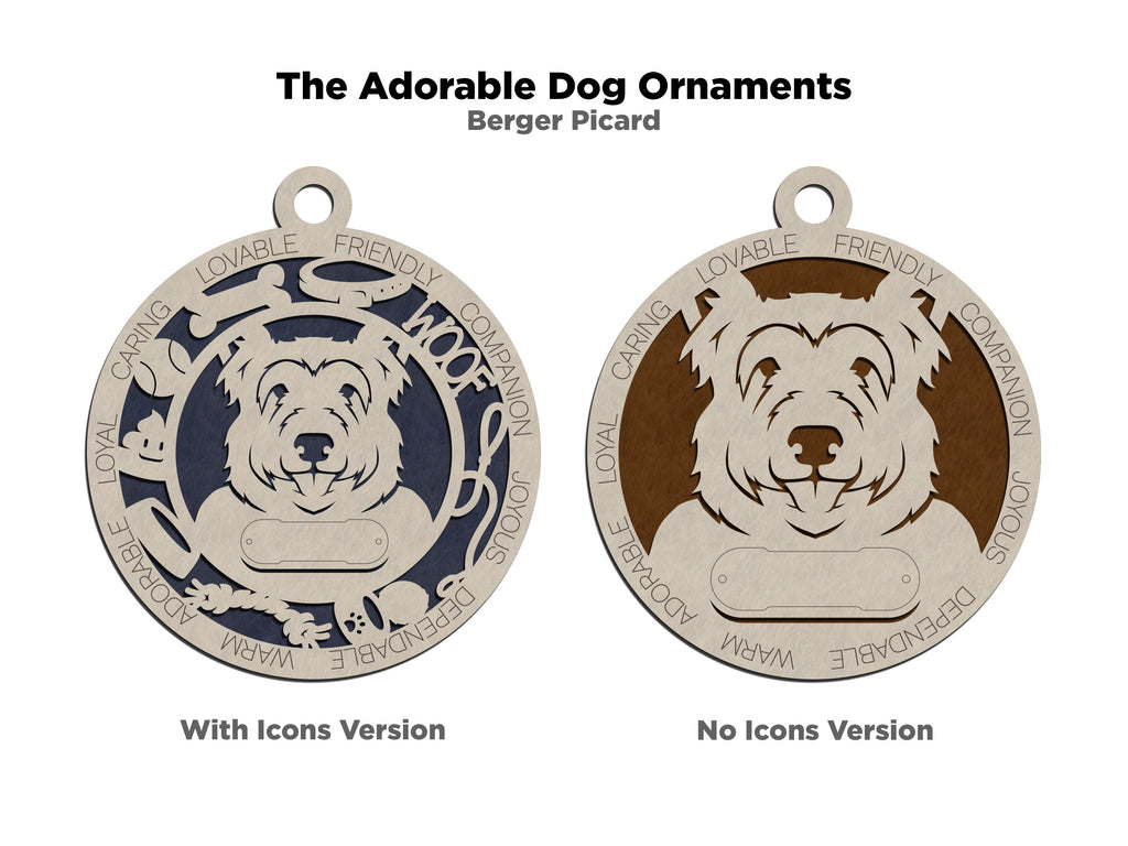 Personalized Adorable Dog Wood Ornament - Volume 2