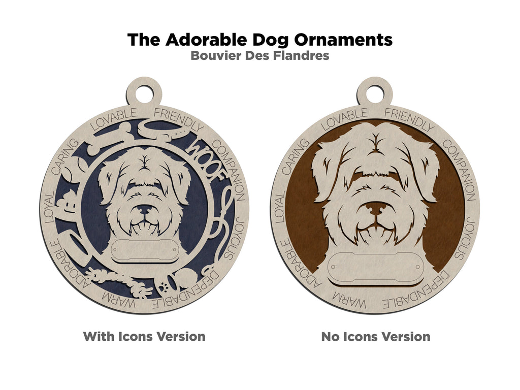 Personalized Adorable Dog Wood Ornament - Volume 2