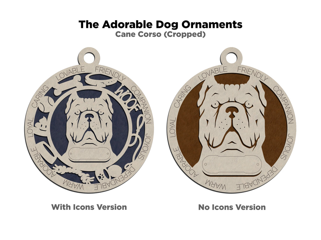 Personalized Adorable Dog Wood Ornament - Volume 1