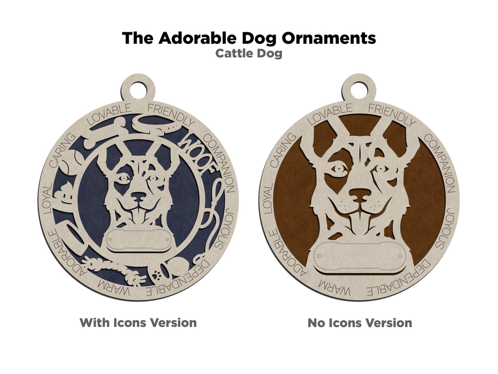 Personalized Adorable Dog Wood Ornament - Volume 2