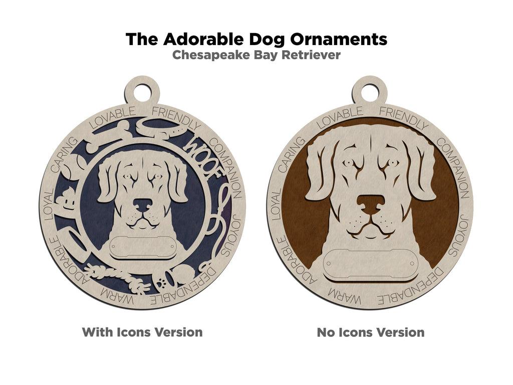 Personalized Adorable Dog Wood Ornament - Volume 1