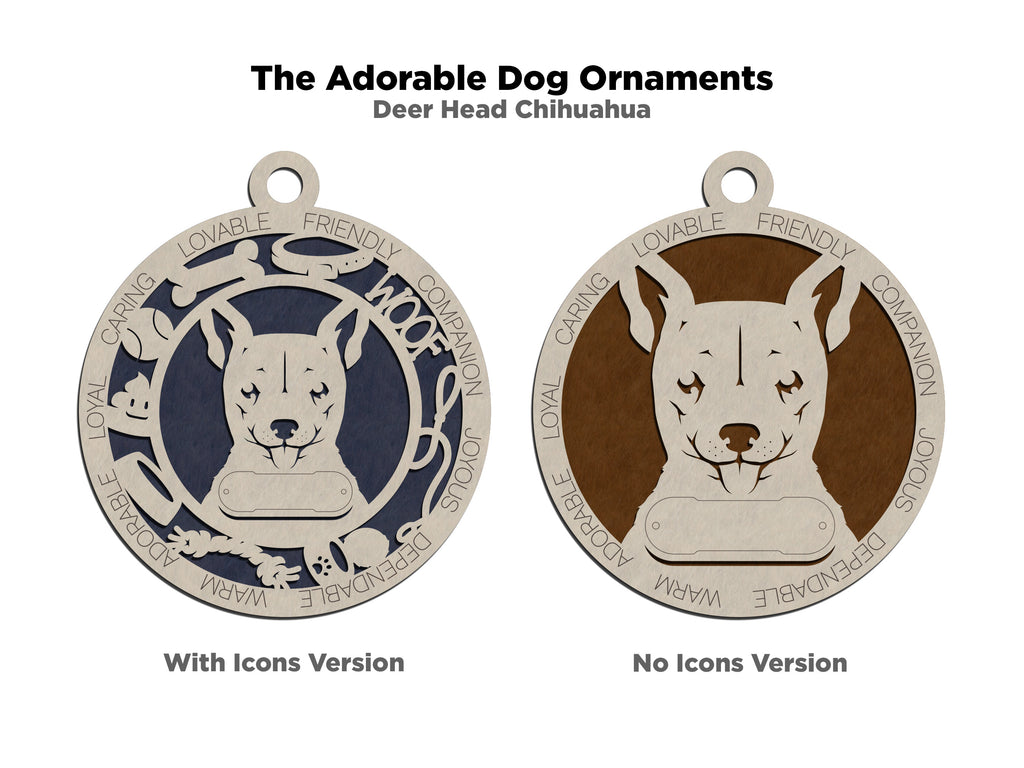 Personalized Adorable Dog Wood Ornament - Volume 2