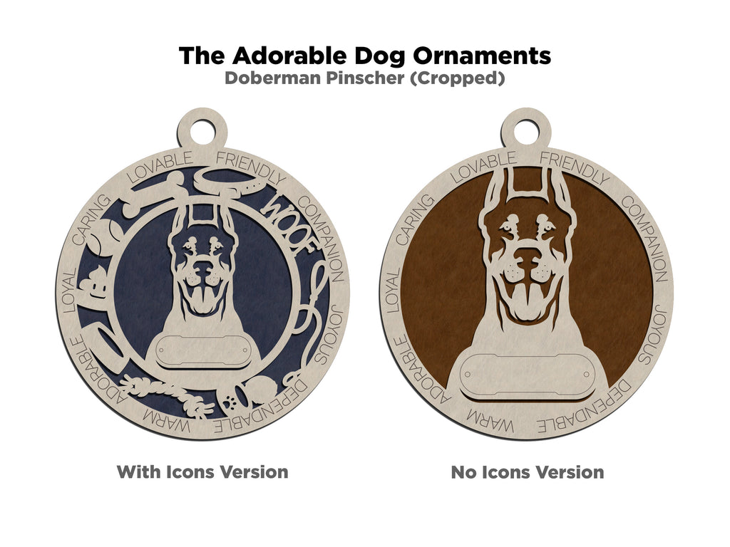 Personalized Adorable Dog Wood Ornament - Volume 1