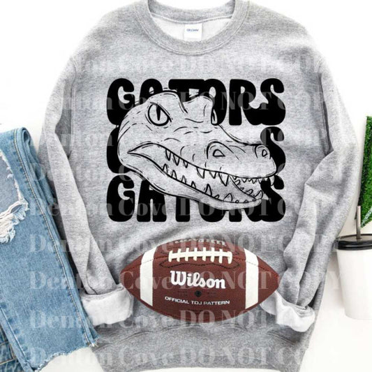 Gators Stacked Mascot Short Sleeve DTF Graphic Tee