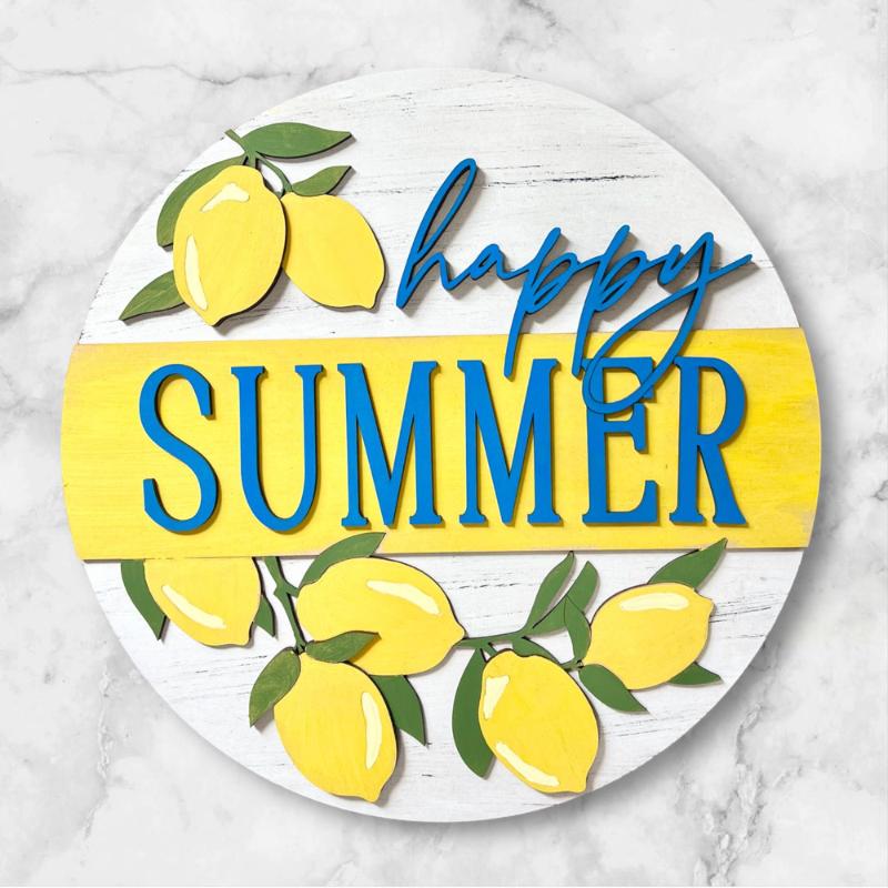 Happy Summer Lemons Laser-Cut DIY 3D Craft Kit