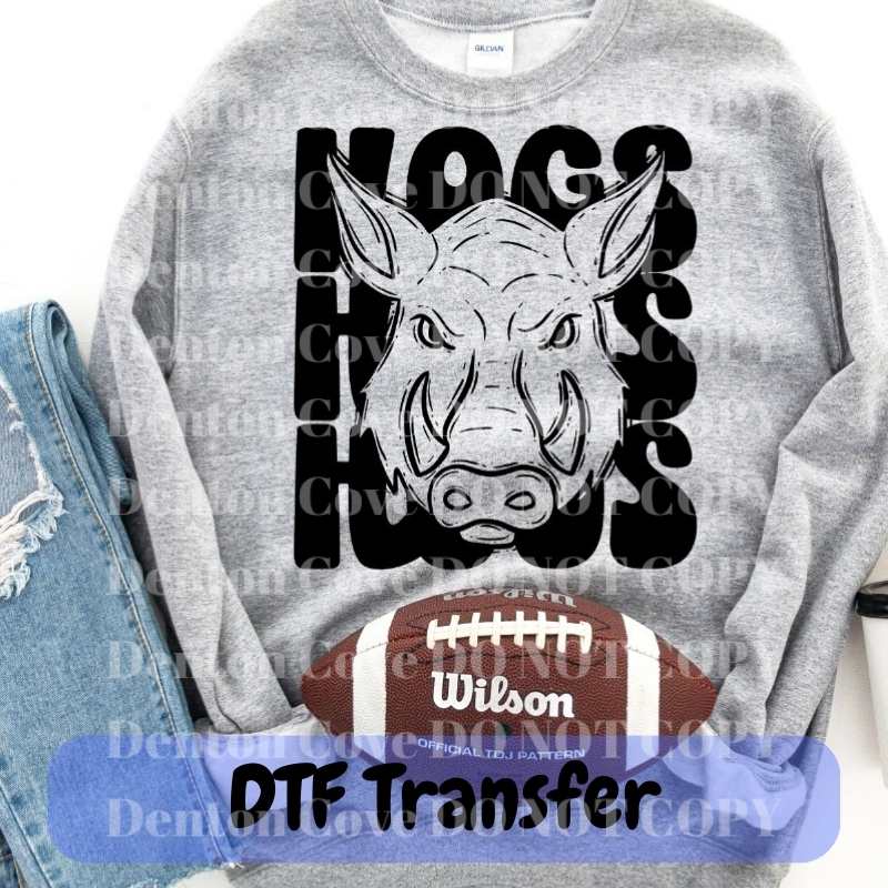 Stacked Mascot Hogs - DTF Transfer