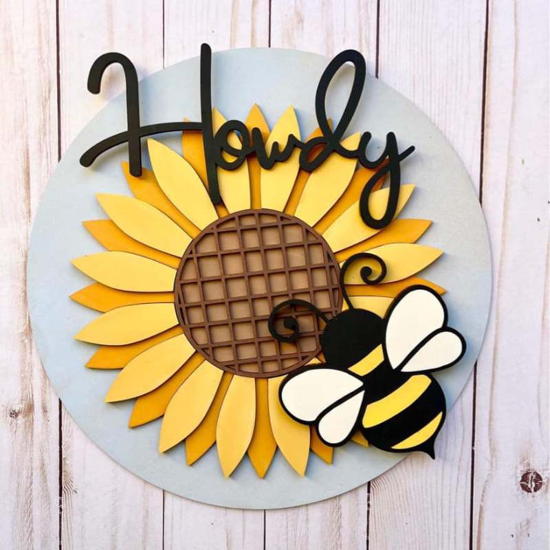 Howdy Bee Laser-Cut DIY 3D Craft Kit