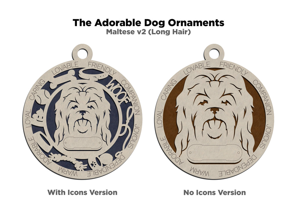 Personalized Adorable Dog Wood Ornament - Volume 1