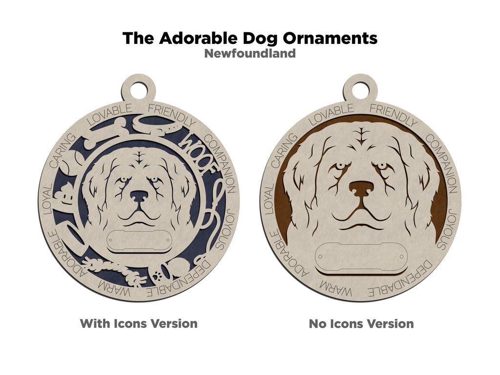 Personalized Adorable Dog Wood Ornament - Volume 1