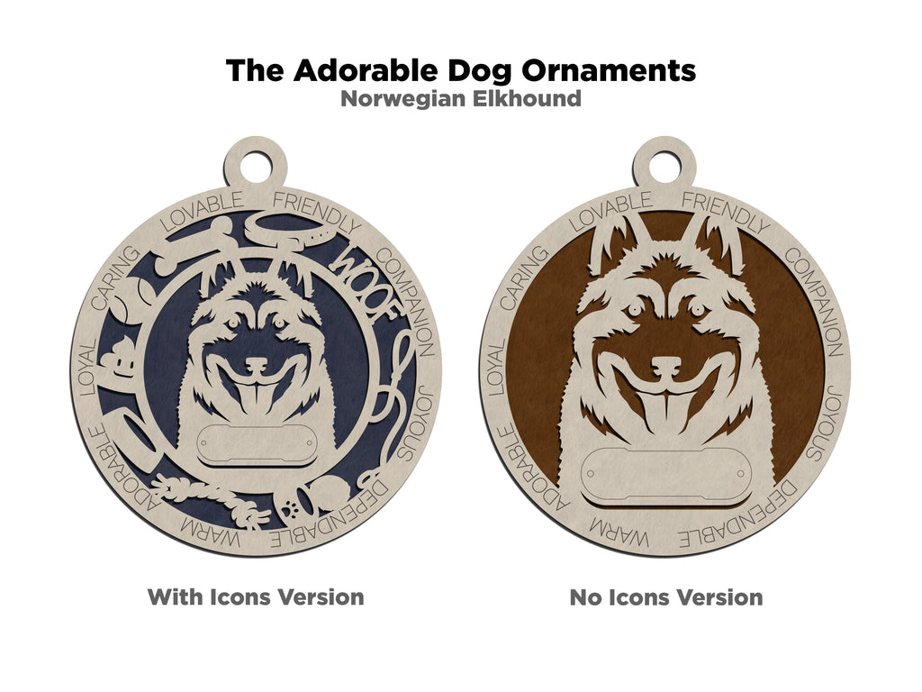 Personalized Adorable Dog Wood Ornament - Volume 2