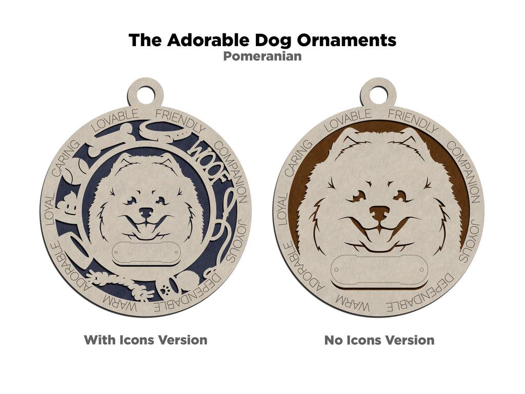 Personalized Adorable Dog Wood Ornament - Volume 1