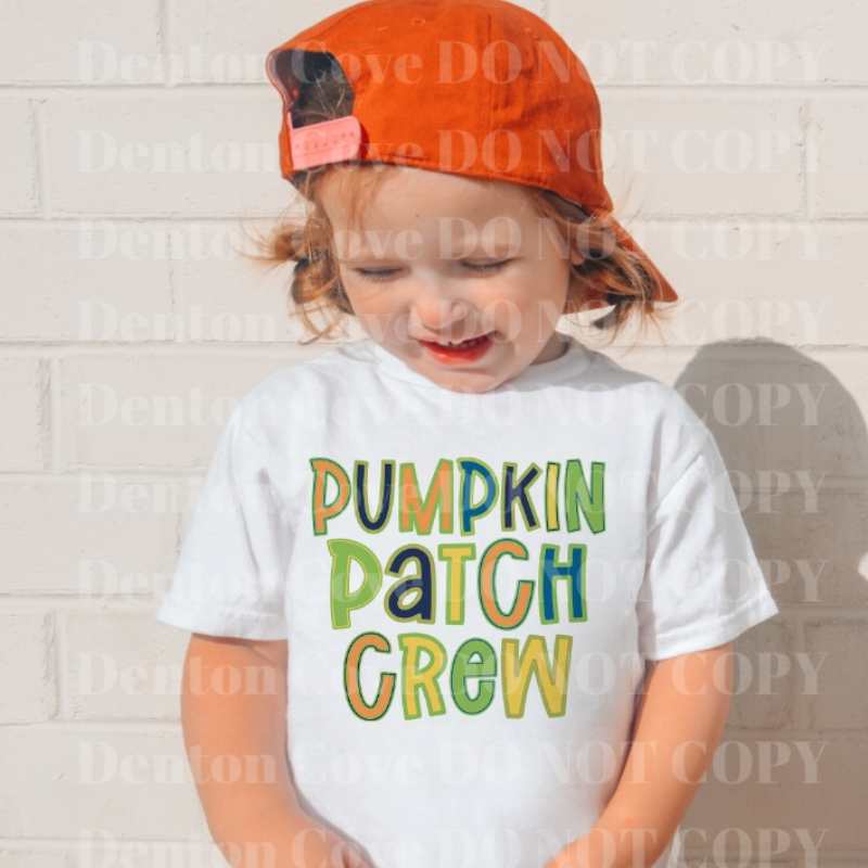 Pumpkin Patch Crew Fall Short Sleeve DTF Graphic Tee