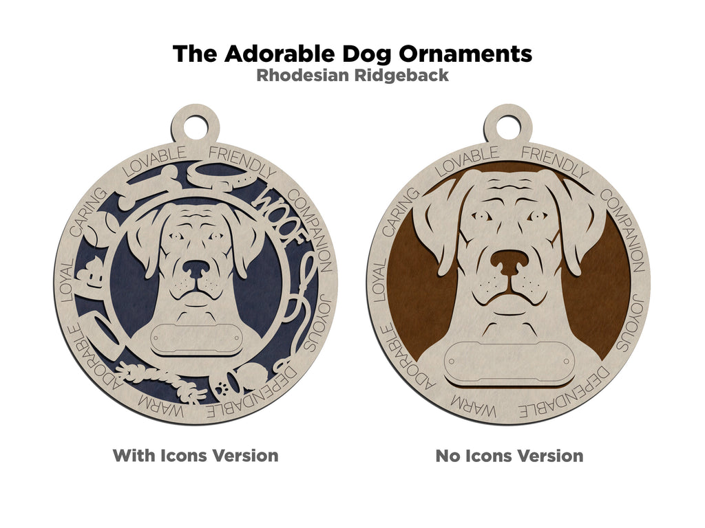 Personalized Adorable Dog Wood Ornament - Volume 1