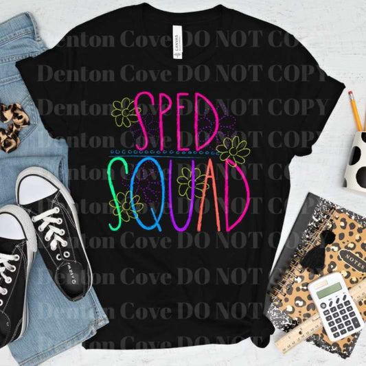 Chalkboard Squads - SPED Squad Short Sleeve DTF Graphic Tee
