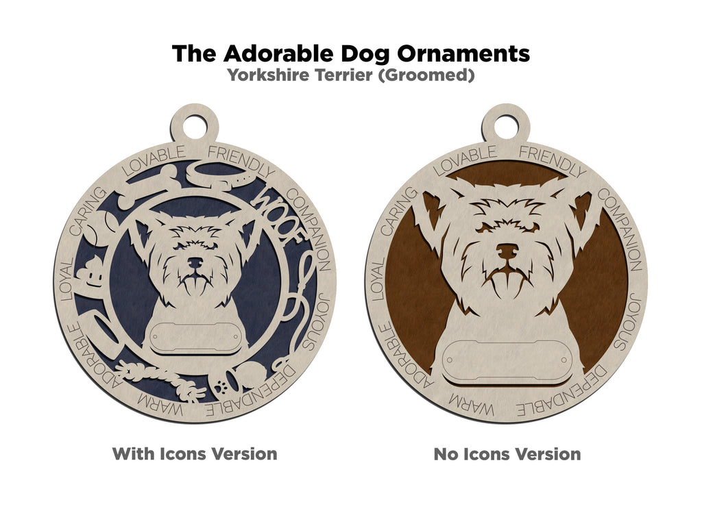 Personalized Adorable Dog Wood Ornament - Volume 1