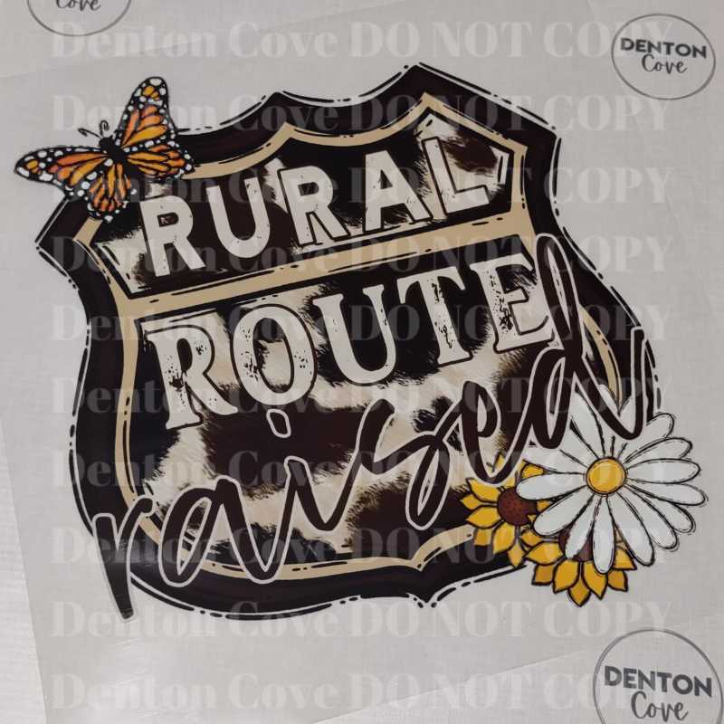 Rural Route Raised Short Sleeve DTF Graphic Tee
