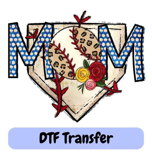 Baseball Mom Leopard Baseball - DTF Transfer