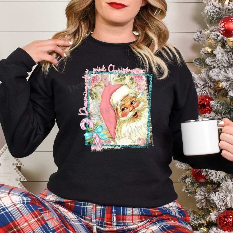 Dreaming of a pink Christmas - Crewneck Sweatshirt