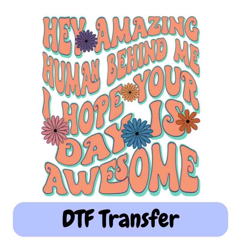 Hey Amazing Human Behind Me - DTF Transfer
