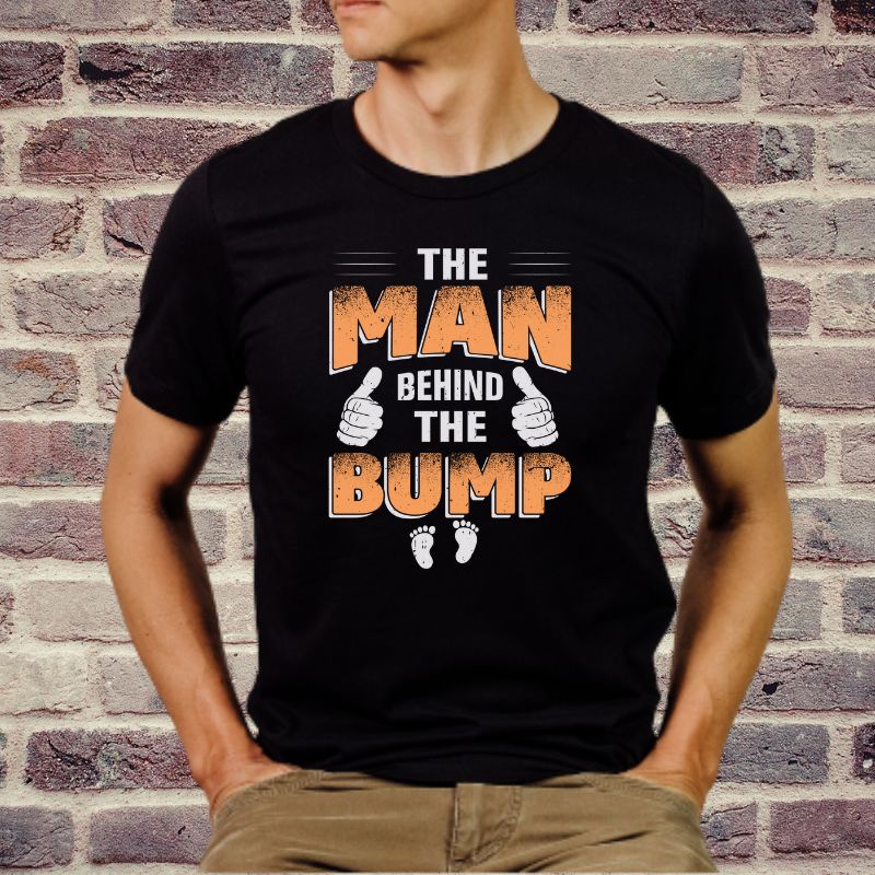 The Man Behind the Bump - Short Sleeve T-Shirt