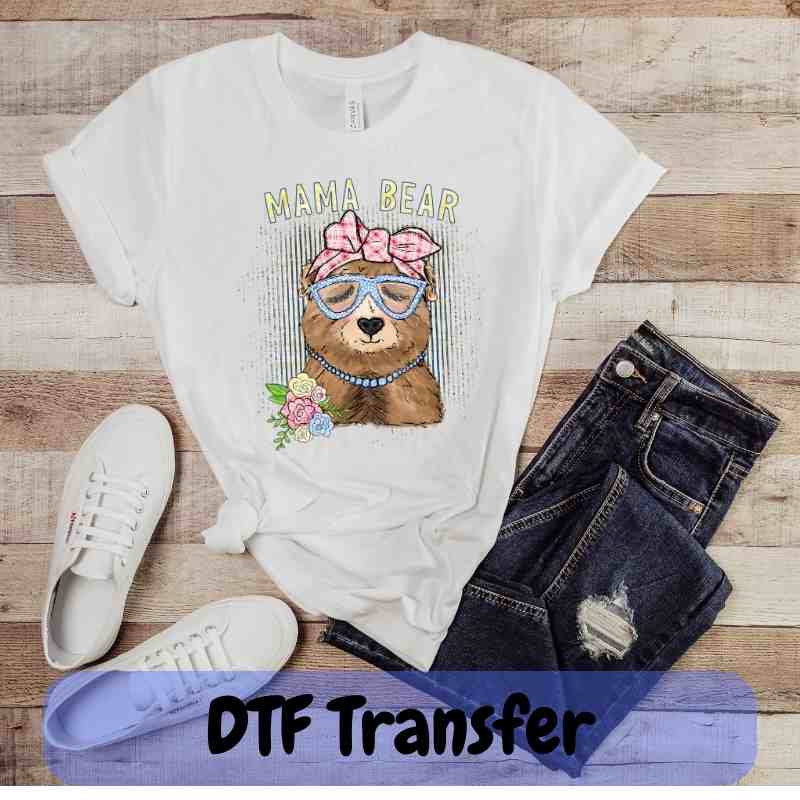 Whimsical Mama Bear - DTF Transfer