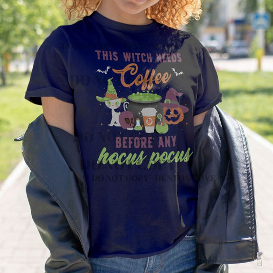 Witch Needs Coffee - Short Sleeve T-Shirt